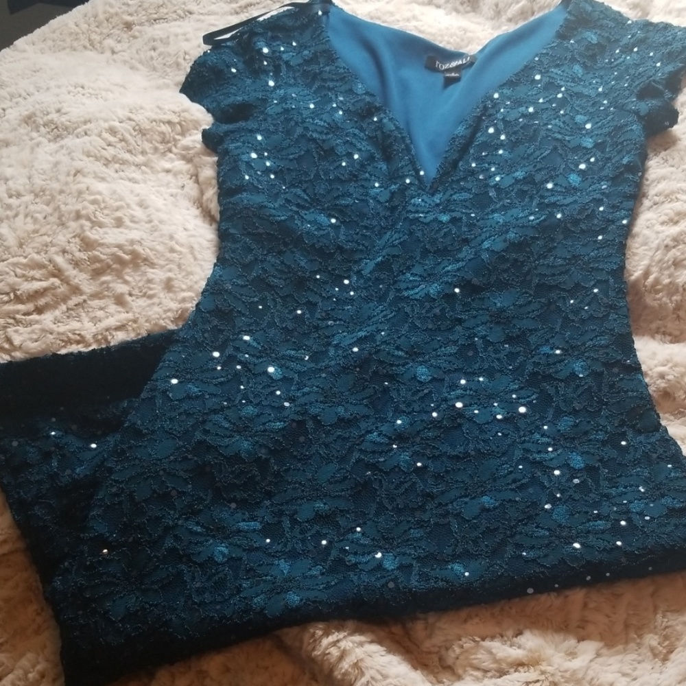 Blue sparkle dress